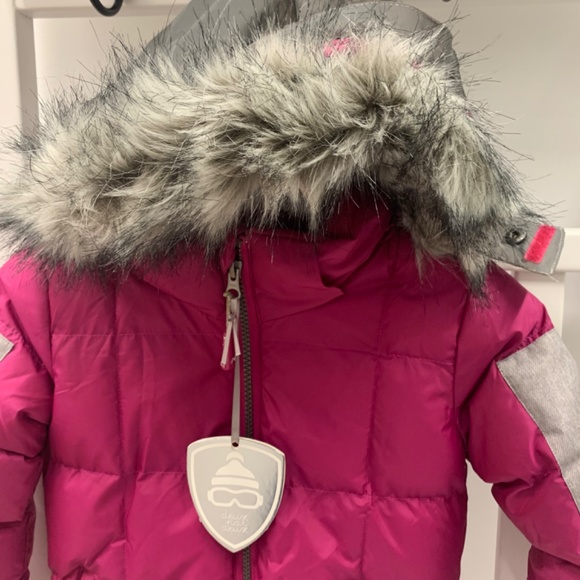 Deux par deux winter jacket pink and grey size 4 - Picture 2 of 6